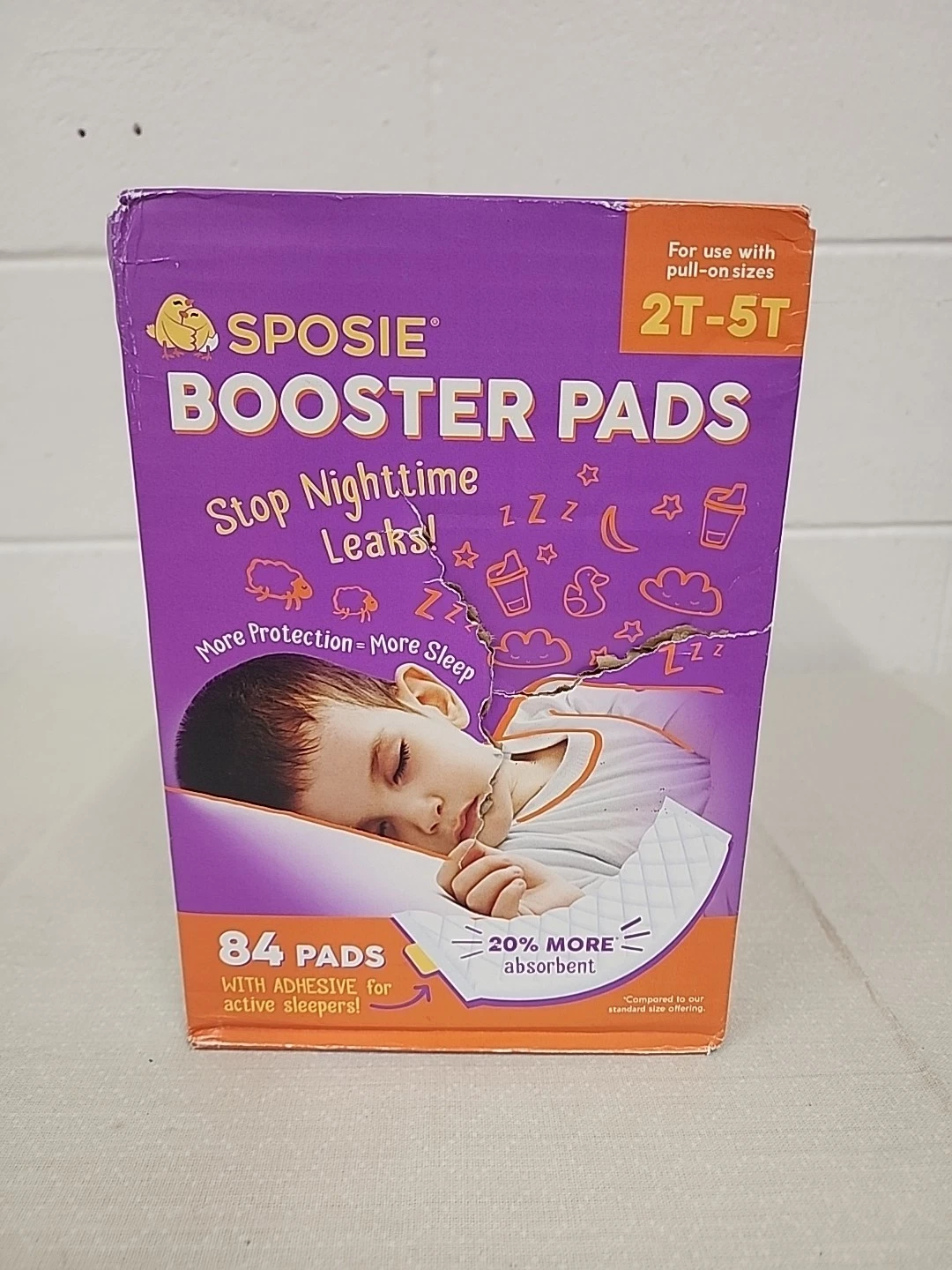 Sposie Diaper Booster Pads Stop Leaks in Overnight Diapers Nighttime Diapers ...