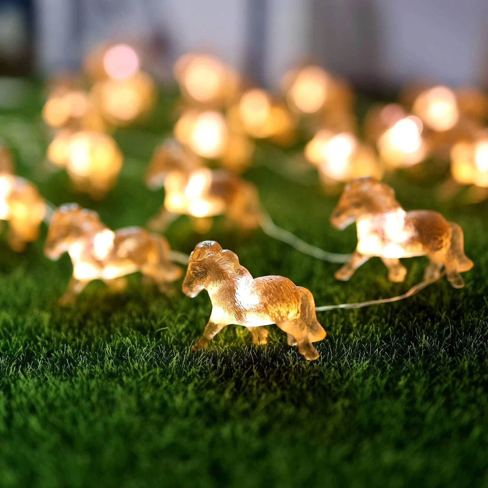 Horse Fairy String Lights Pony Cute Decorative Lights 20 LEDs Night Light 8.5...