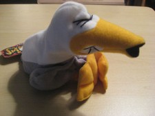 Meanies - Series 1 - Peter Gotta Peagull Stuffed Bean Bag -1997 / Gag Gift Idea