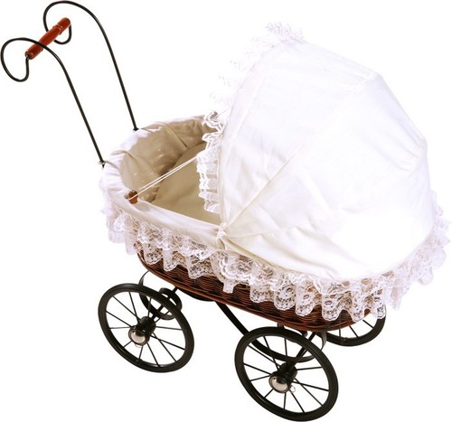 Sale!! WICKER DOLLS PRAMS traditional wicker pram basket wickerwork retro style - Picture 33 of 61