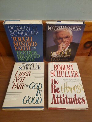 Robert Schuller Christian Inspirational Books Prayer Faith God Happy Lot of 4 HC