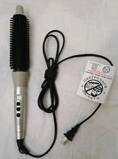 Calista Tools BRU1112D Silver  Black Heated Round Brush Long Barrel - WORKS 