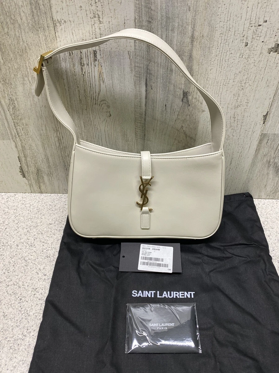 Saint Laurent Le 5 A 7 Patent Leather Hobo Shoulder Bag