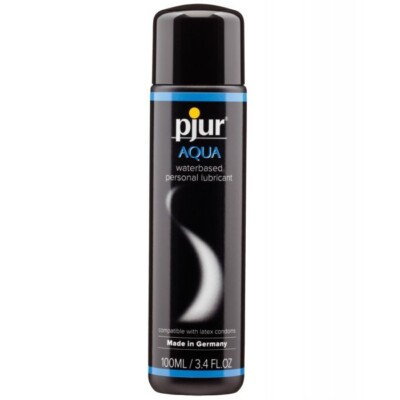 Pjur Aqua Silky and Smooth Water Based Unscented Lube Lubricant - 3.4 oz