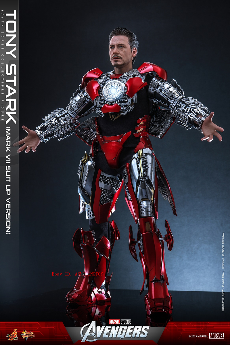 Hot Toys MMS718 Avengers Tony Stark (Mark 7 Suit Up Version