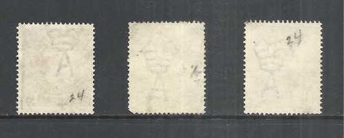 AUSTRALIA SCOTT 24 GEBRAUCHT x 3 - 1916 1,5p SCHOKOLADE GEORGE V AUSGABE LEBENSLAUF $ 6,75 - Bild 2 von 2