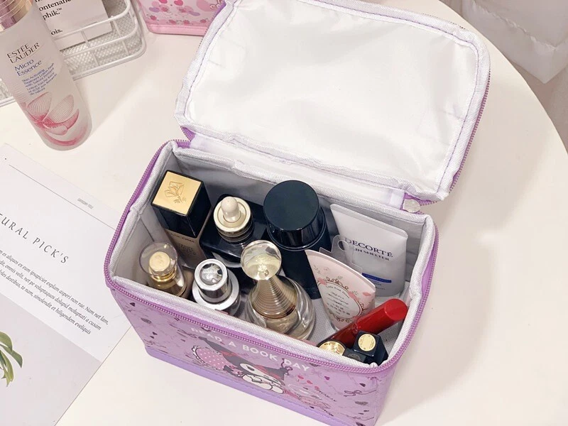 Cinnamoroll zip square Makeup Box Cosmetic case Beauty Case pouch handbag - Image 2 of 4