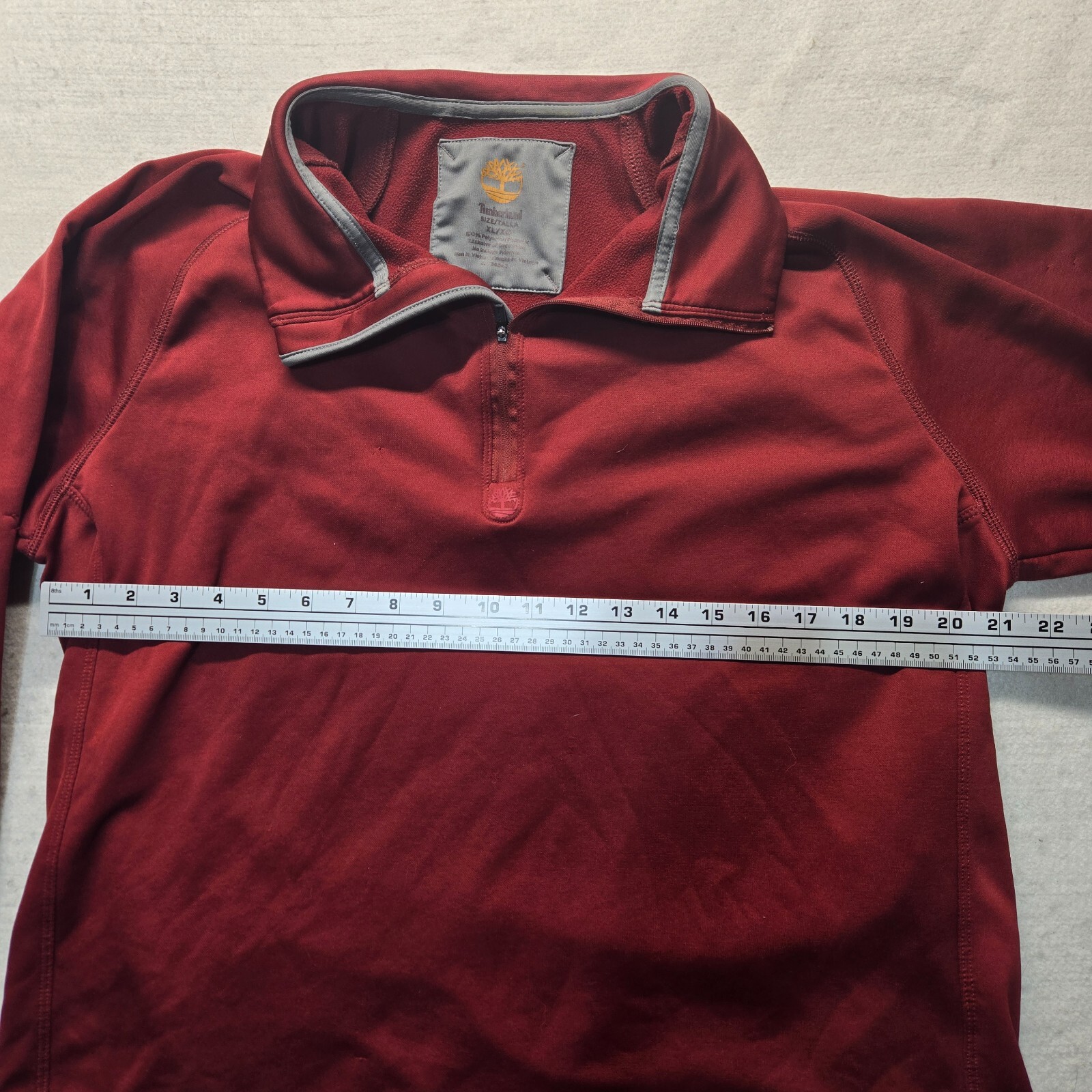 Timberland Solid Red Long Sleeve Pullover Sweater… - image 4