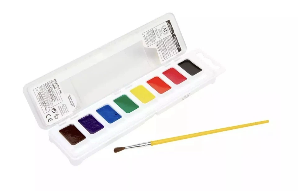 Crayola 8ct Watercolor Paints with Brush (Pack of 80) - image 4 of 4