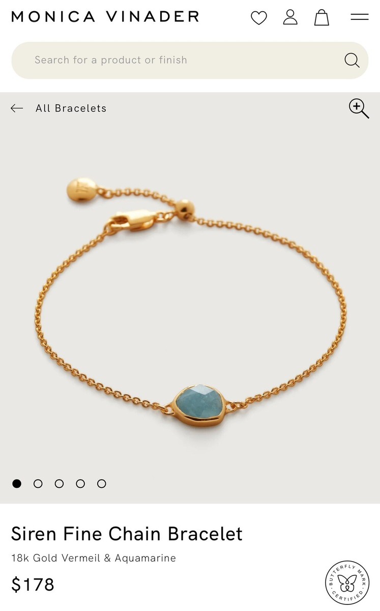 MONICA VINADER SIREN CHAIN BRACELET