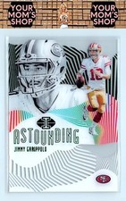 2019 Panini Illusions #AST-JG Jimmy Garoppolo Astounding Green #/149