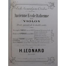 Leonard H. Alte Italienische Schule Klavier Geige Ca. 1875