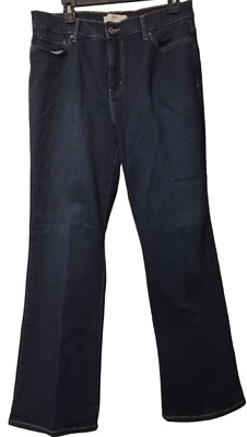 Levi's 512  Perfectly Slimming Bootcut Denim Blue Jeans Womens Size 12 M  pocket