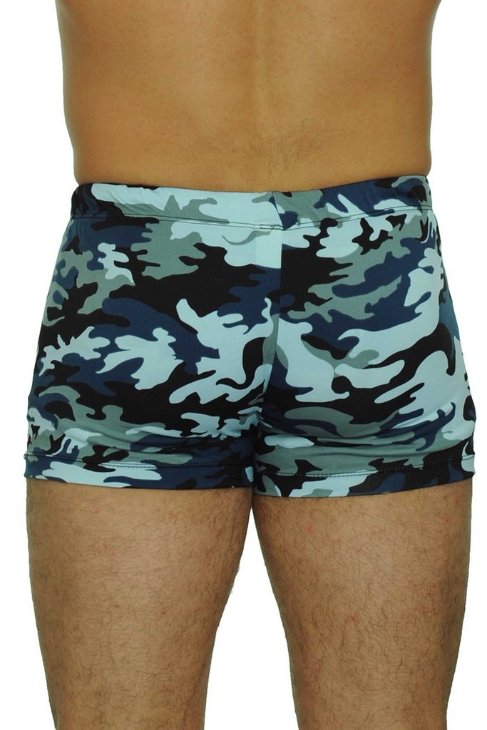 Blue Camo Swim Shorts - 5