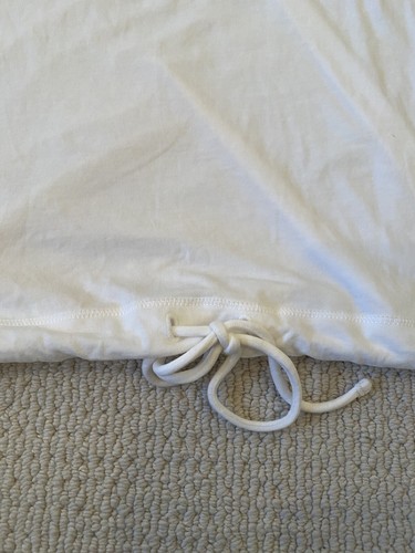 Lululemon bianco Renew The Day manica corta cordini a spalla fredda vita top 2 - Foto 4 di 4