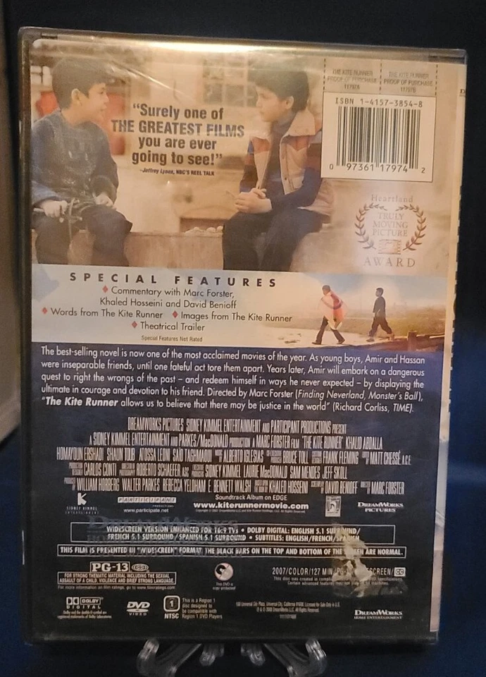 The Kite Runner (DVD, 2008) Brand New And Sealed! - Image 2 of 3