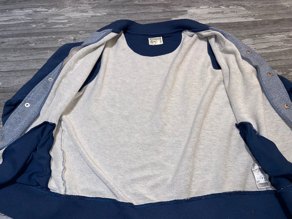 Chaqueta Universitaria Converse All Star Niños Talla XL (13-15 Años) Azul Snap Foto 3 de 4