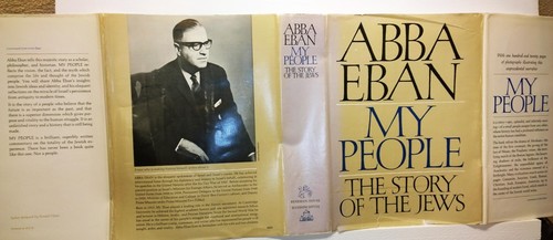 My People, Story of the Jews. Abba Eban, 1968, Random House, 6th printing - Picture 2 of 12