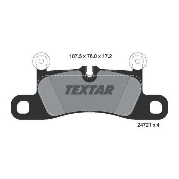 Textar BremsbeläGe Bremsbelegsatz Hinten FüR VW Touareg Porsche Cayenne-image