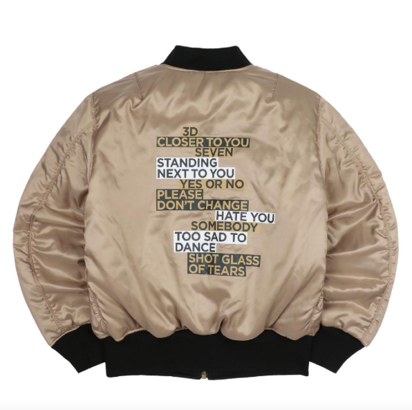 BTS ジョングク　golden bomber jacket (XL) BTS Jungkook GOLDEN Official MD Bomber Jacket SIZE M No