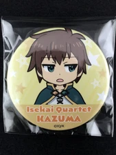 Isekai Quartet Can Badge Pin BellFine KonoSuba Kazuma Satou