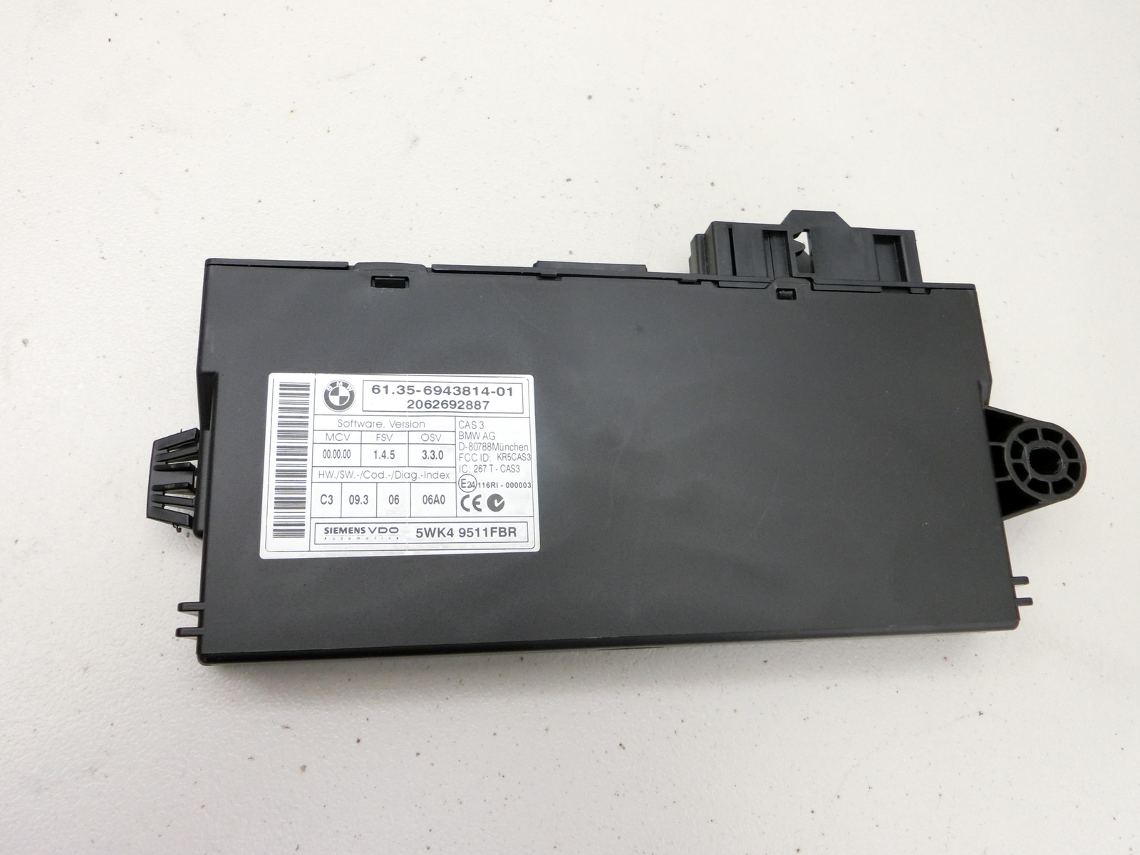 Immobilizer CAS3 for BMW E61 525d 04-07 6943814 61.35-6943814-01 