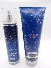 Bath Body Sapphire Moon Fragrance Mist And Ultimate Hydration Body Cream Set