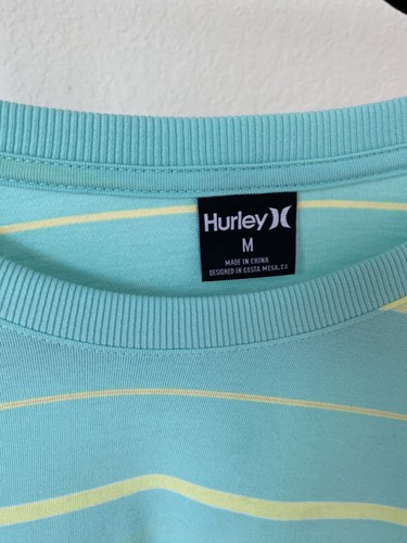 Manga corta a rayas Hurley H20-Dri Harvey para hombre. Talla M. - Imagen 4 de 5