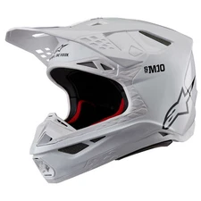 ALPINESTARS SUPERTECH S-M10 SOLID HELMET WHITE GLOSSY XS 8300323-2180-XS