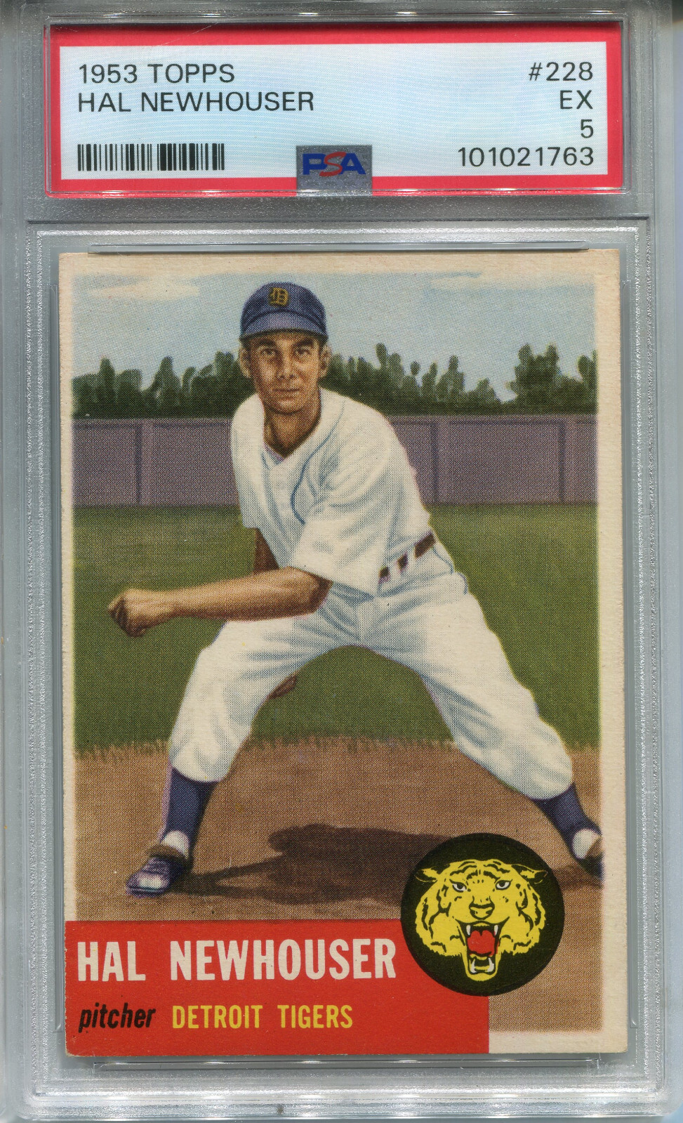 1953 Topps #228 Hal Newhouser PSA 5 EX Detroit Tigers