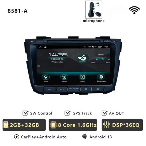 CHSTEK Car Radio Carplay For Kia Sorento 2012- 2015 Multimedia Navigation - Picture 8 of 11