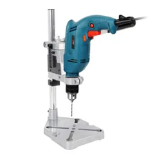 Portable Bench Clamp Drill Press Stand Adjustable Drilling Pedestal Holder Tool