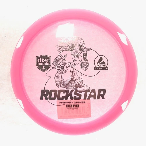 DISC GOLF DISCMANIA ROCKSTAR ACTIVE PREMIUM PLASTIC FAIRWAY DRIVER 174g PINK