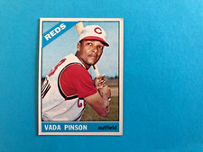 1966 Topps Baseball, Vada Pinson, #180, Beautiful Card, Nr/Mt? See Pictures