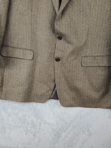 Ralph Ralph Lauren Blazer sz 50L Cashmere Blend Sport Coat Herringbone Elbow Pad - Picture 12 of 18