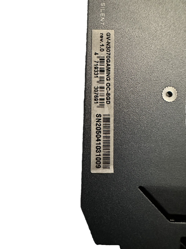 USED GIGABYTE GeForce RTX 3070 GAMING OC 8G GDDR6 Graphics Card - GV-N3070GAMING - Afbeelding 3 van 6