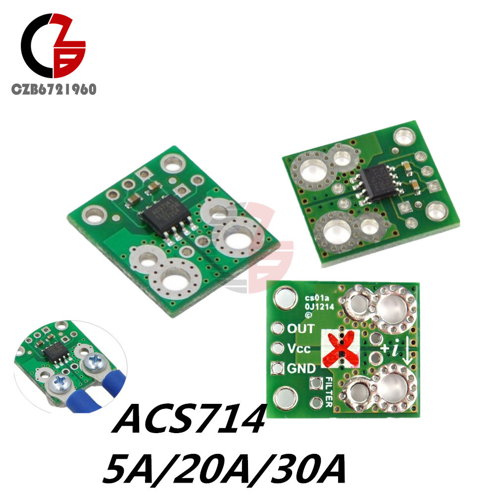 5A/20A/30A ACS714 Range Current Sensor Carrier Module Board 5V For