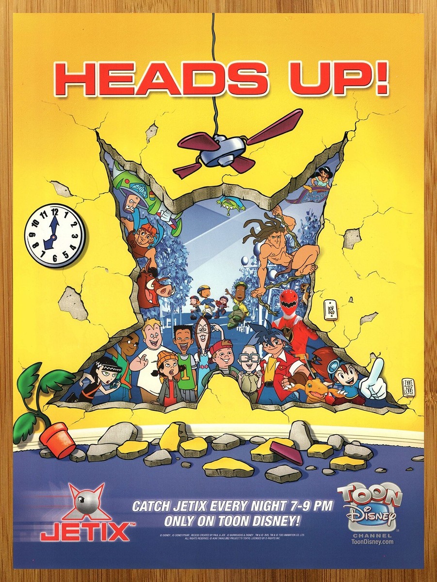 2003 Jetix/Toon Disney Print Ad/Poster Recess Power Rangers