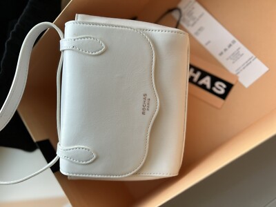 Authentic White mini Rochas bag