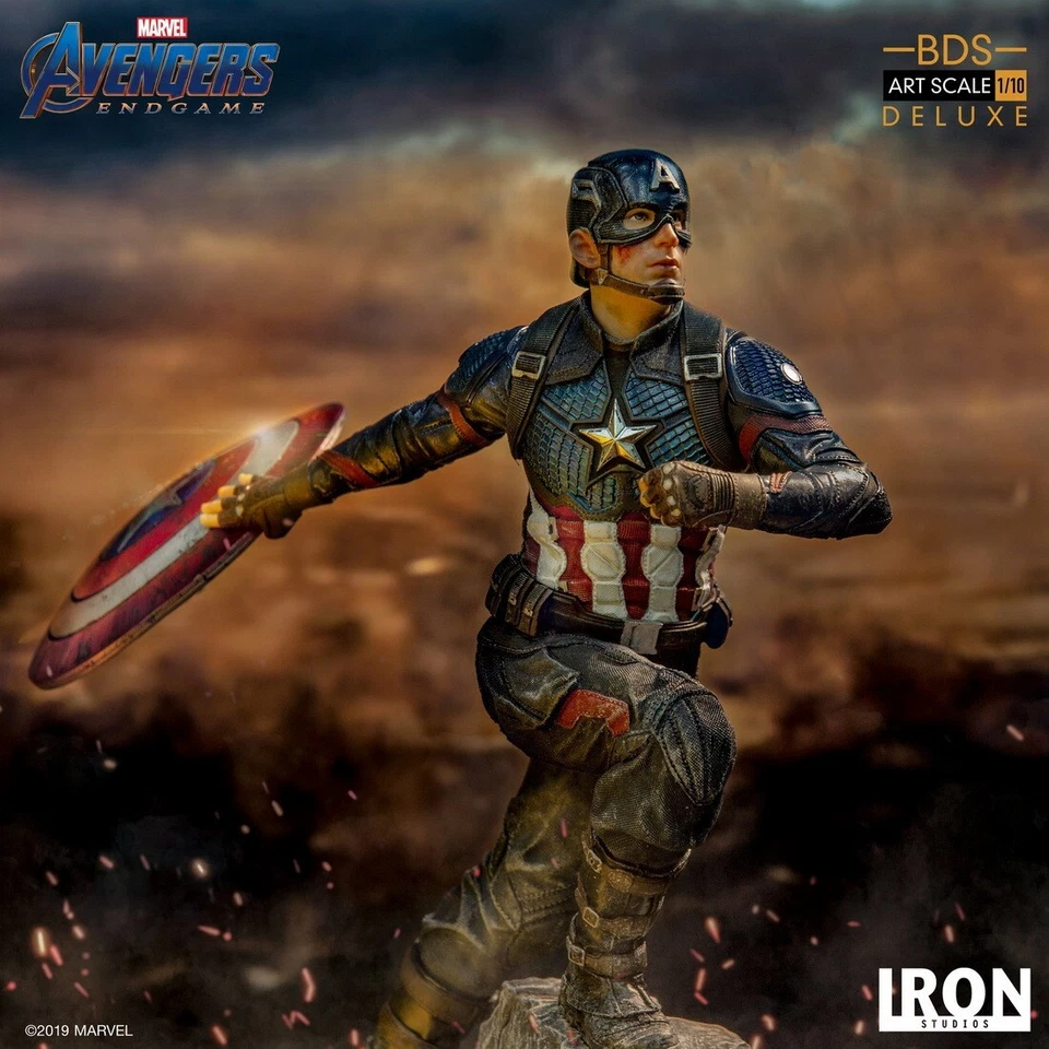 Iron Studios Avengers: Endgame Captain America Deluxe BDS Art 1/10 Statue - Image 3 of 4