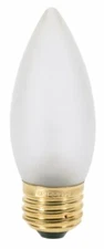 Satco S3234 120V Medium Base 25-Watt B11 Light Bulb, Frosted
