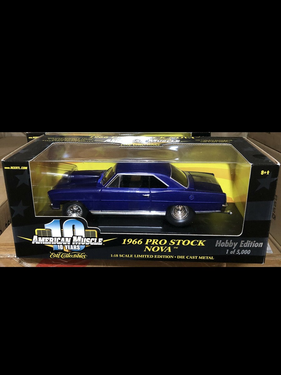 1966 Pro Stock Nova Dark Blue 1:18 Ertl American Muscle