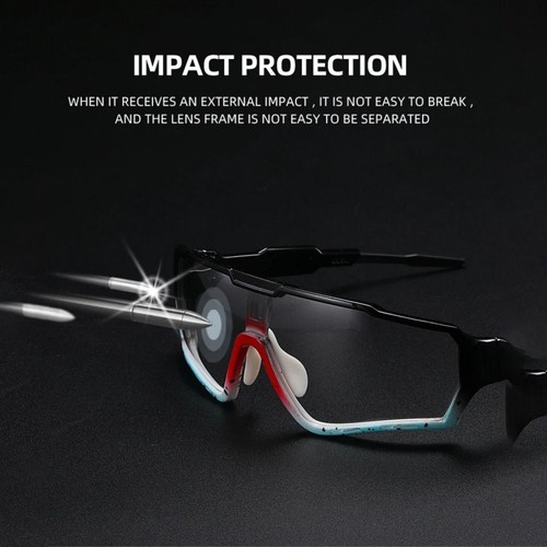 Photochromic Sunglasses Sports MTB Bike Bicycle Eyewear Cycling Glasses - Picture 7 of 25