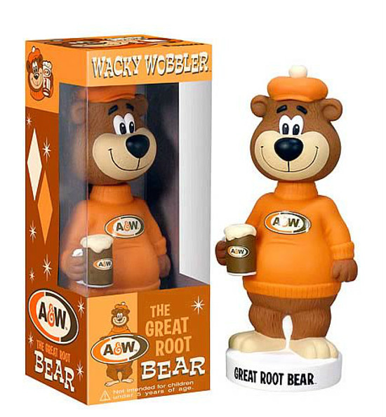 THE GREAT ROOT BEAR A&W Root Beer bobble-head 15cm Funko Wacky Wobbler