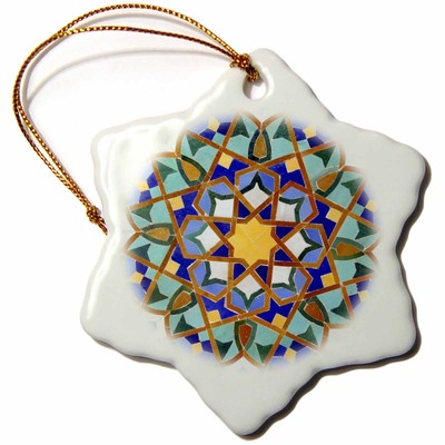 3dRose Morocco, Hassan II Mosque mosaic, Islamic tile detail-AF29 KWI0018 - Kymr