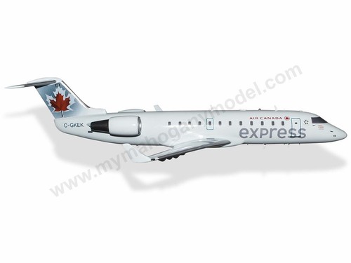 Bombardier Canadair CRJ-200LR Air Canada Express Desk Wood New Model Large 1/72 - Picture 2 of 12