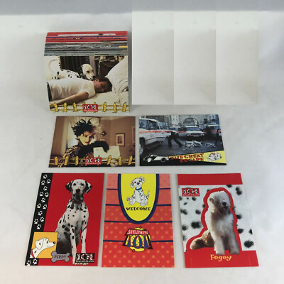 Disney 101 Dalmatians コンパクトカードセット DISNEY'S 101 DALMATIANS Live-Action Movie Complete Card Set w
