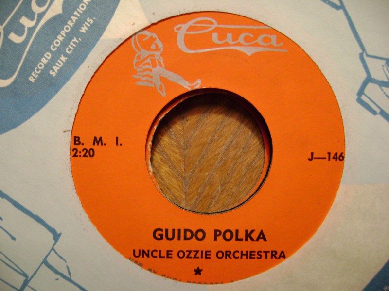 CUCA 45 RECORD J-1466/ UNCLE OZZIE/GUIDO POLKA/COPENHAGEN WALTZ/ NR MINT