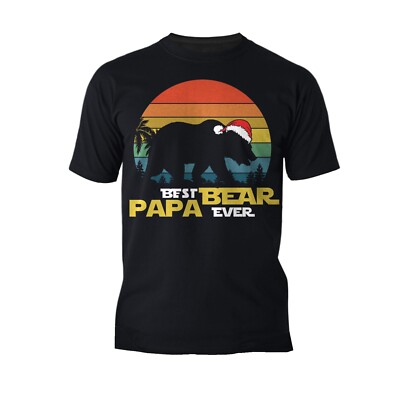 Weihnachten Bester Papa Bär aller Zeiten Papa Vater Vintage Xmas Familie Herren T-Shirt
