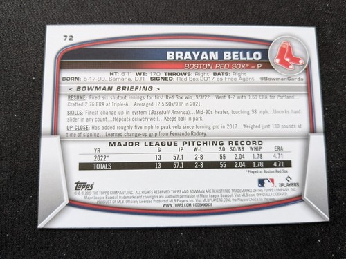 Tarjeta de béisbol Bowman 2023 # 73 Corbin Carroll RC - Arizona Diamondbacks (nuevo) - Imagen 2 de 3